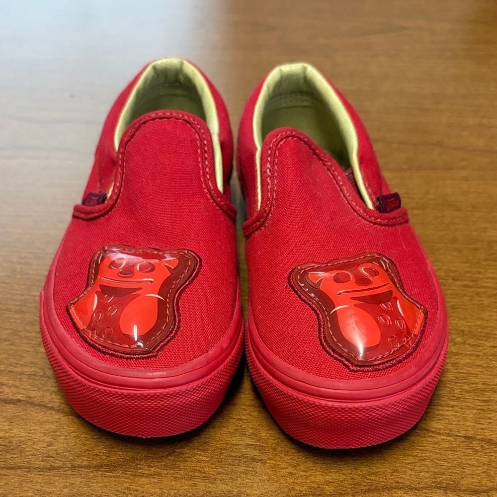 Red Kids Slip-On Vans